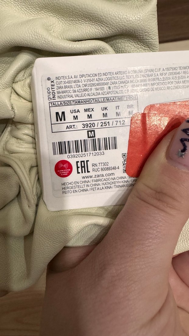 Beyaz Zara Deri Lastikli Saç Tokası - Görsel 2