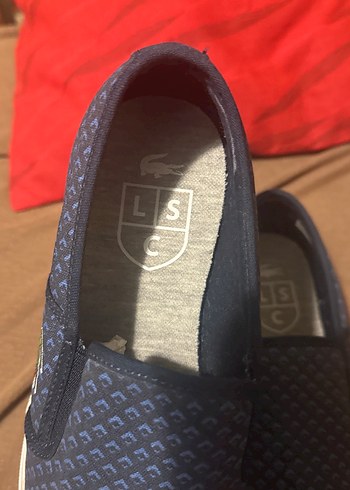 Lacoste Lacoste Mavi Erkek Espadril Kaydırmaz Tabanlı spor ayakkabı