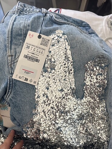 Zara Payetli Pantolon