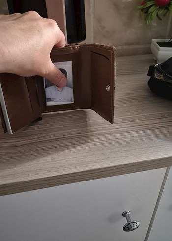  Beden kahverengi Renk Kahverengi Yılan Desenli Fermuarlı Kadın Cüzdanı