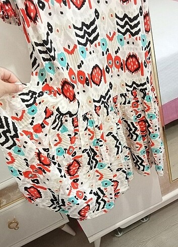 xl Beden camel Renk Yazlik elbise