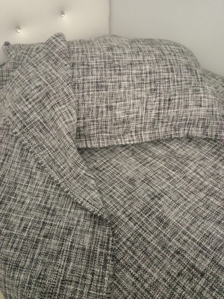 Gri Ekose Desenli Yatak Örtüsü - Görsel 3