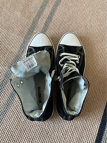 43 Beden siyah Renk MYZENNE Converse Model Ayakkabı