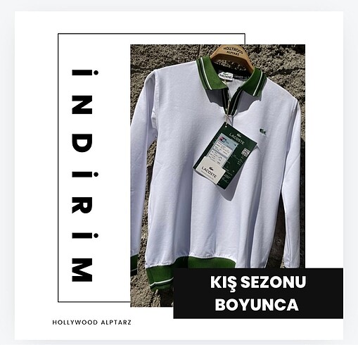 Lacoste Polo yaka sweat