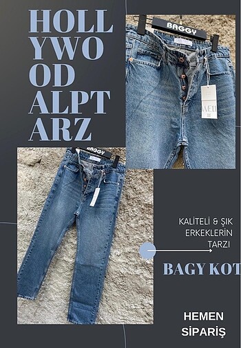 Erkek baggy kot