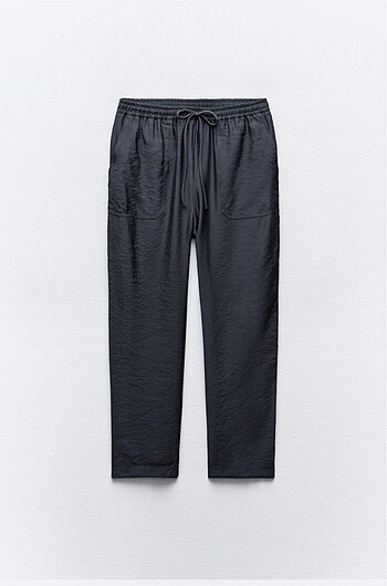 Zara Dökümlü Kısa Paça Pantolon - Görsel 2