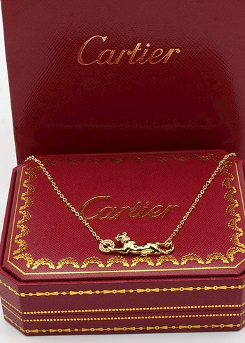 Cartier Altin Leopar Kolye