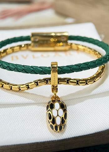 Bvlgari Bulgari Yesil Orgu Bileklik