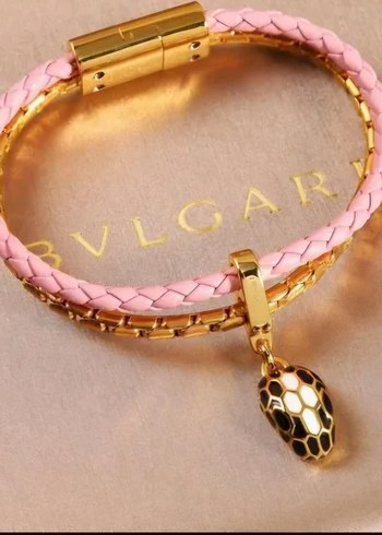 Bvlgari Bulgari Pembe Orgu Bileklik