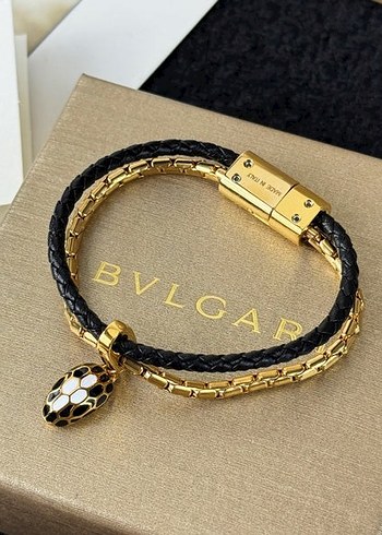 Bvlgari Bulgari Siyah Orgu Altin Bileklik