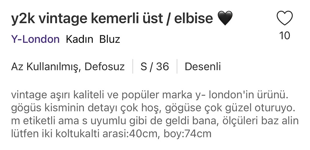Y-London özel ilan