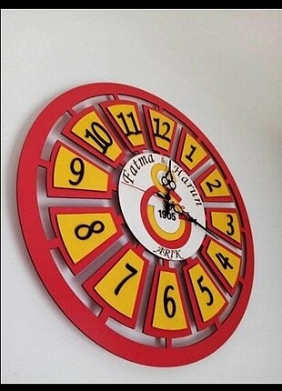 Kişiye Özel Ahşap Mdf Duvar Saati