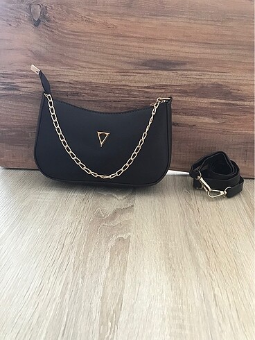 Acı kahve zincir askılı baget çanta