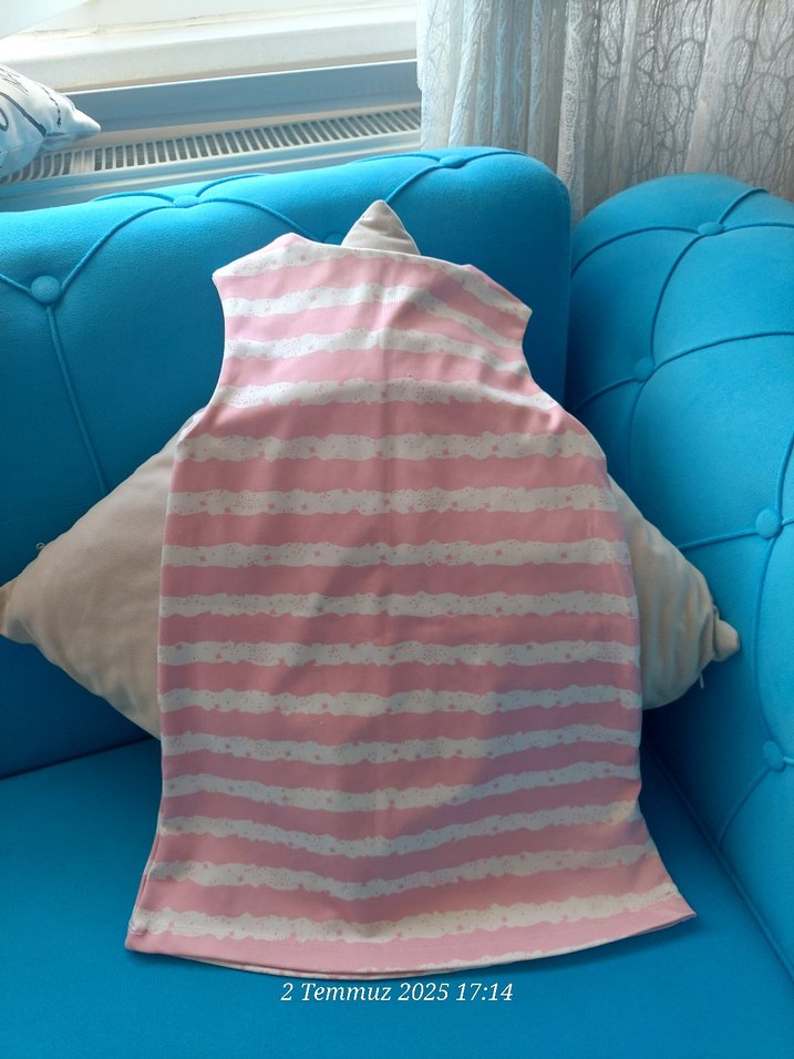 Pembe Dantel Detaylı Kolsuz Baskılı Elbise - Görsel 2