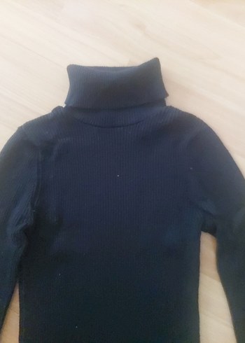 Siyah Balıkçı Yaka Kadın Kazak - Görsel 3