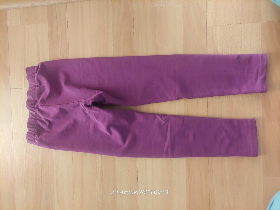 Mor Kız Çocuk Tayt - Görsel 3