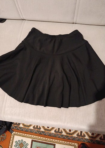 Kadın Siyah klos Mini şort Etek