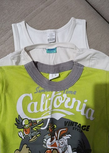 Beyaz Renkli Pamuklu Bebek Bodysuit. üç parça - Görsel 5