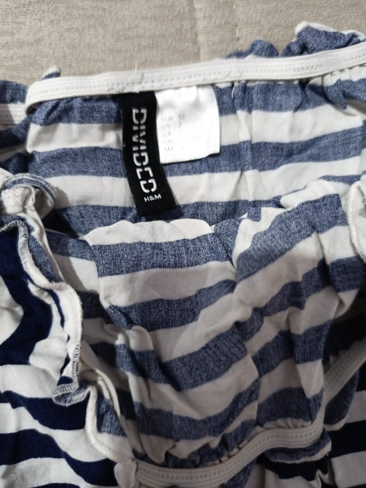 Çizgili Straplez Mini Tulum - Görsel 5