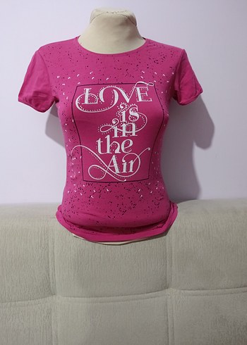 Pullu Baskılı Kız Çocuk Kısa Kollu Tişört - Görsel 3