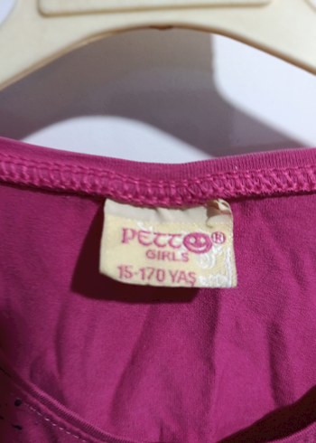 Pullu Baskılı Kız Çocuk Kısa Kollu Tişört - Görsel 5