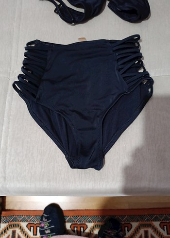 Siyah Strappy Mini Bikini - Görsel 5