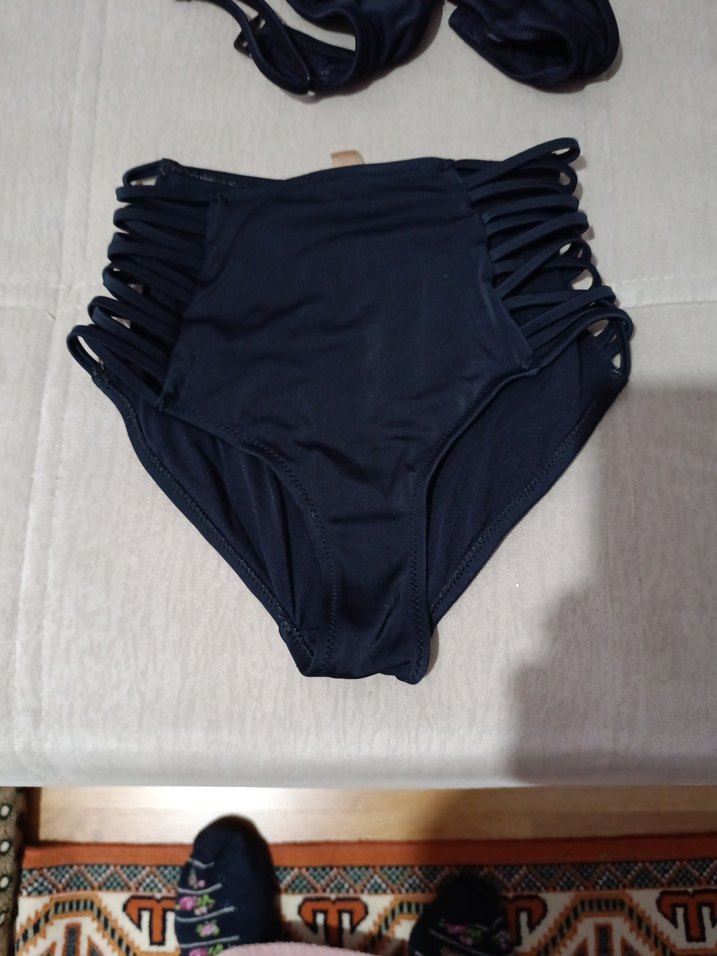 Siyah Strappy Mini Bikini - Görsel 5