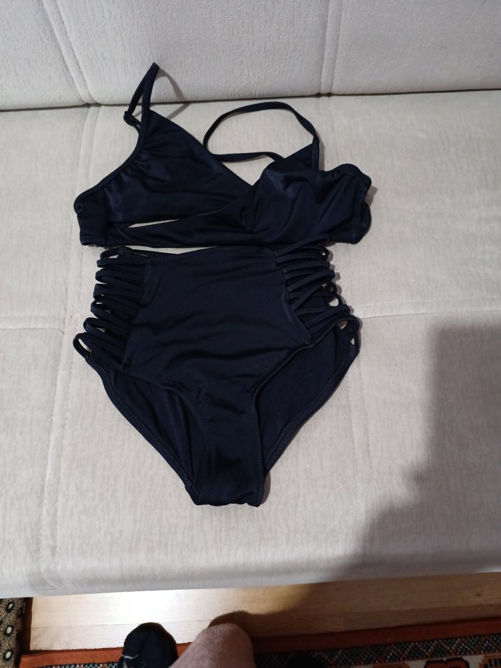 Siyah Strappy Mini Bikini - Görsel 4