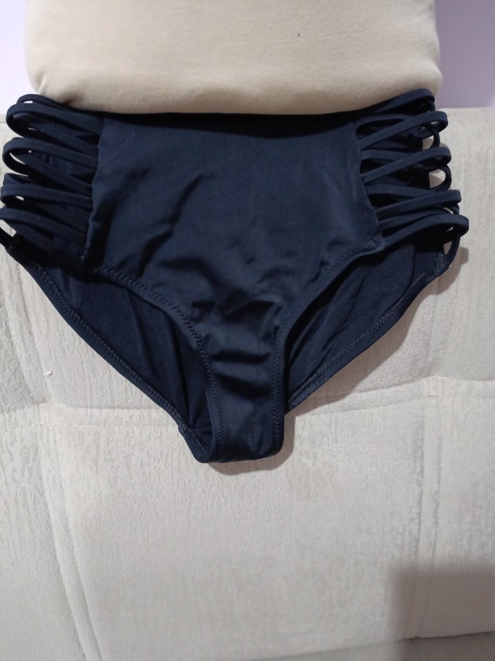 Siyah Strappy Mini Bikini - Görsel 3