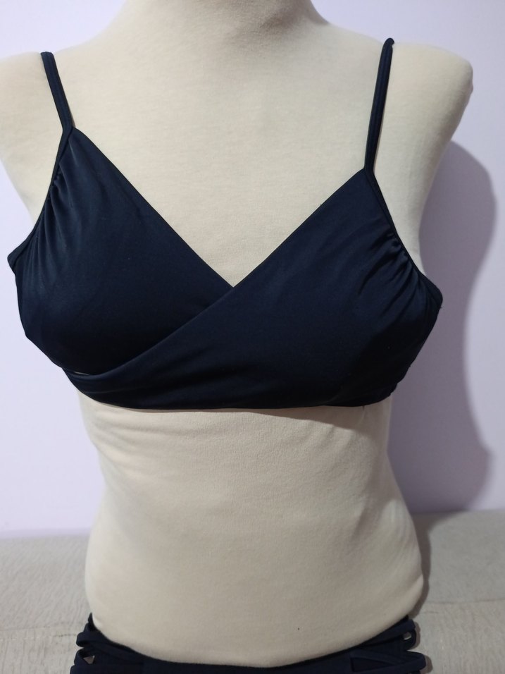 Siyah Strappy Mini Bikini - Görsel 2