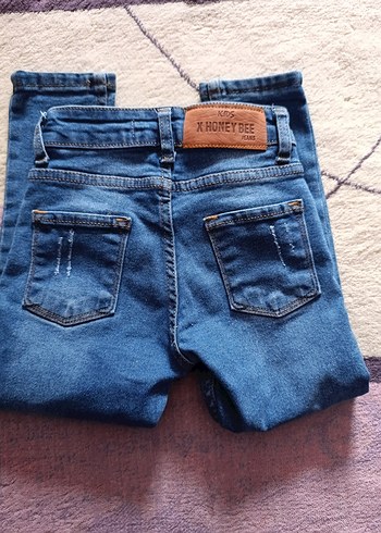 4 Yaş Beden mavi Renk Erkek Çocuk Normal Kesim Mavi Denim Pantolon