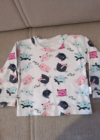 Beyaz Pastel Baskılı Örgü Kedi Desenli Evcil Kedi Kıyafeti - Görsel 2