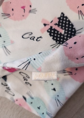 Beyaz Pastel Baskılı Örgü Kedi Desenli Evcil Kedi Kıyafeti - Görsel 4