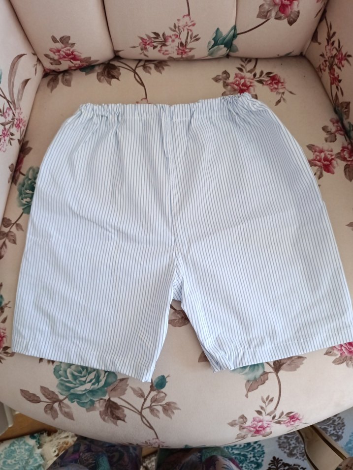 Mavi Çizgili Kısa erkek çocuk Pijama Altı - Görsel 2