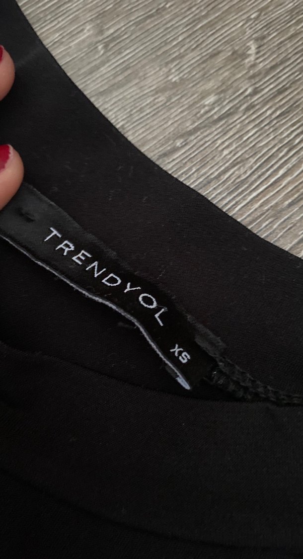 Siyah Kadın Crop Top, Uzun Kollu, bağlamalı - Görsel 2