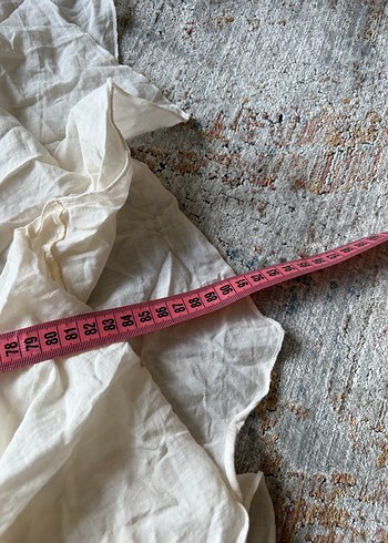m Beden beyaz Renk Beyaz Keten Salaş Bohem Uzun Elbise
