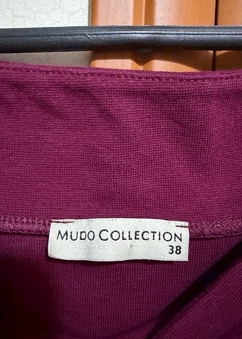 MUDO Bordo  Piliseli  Elbise - Görsel 5