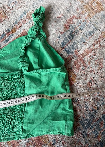 Yeşil  Salaş Midi büstiyer - Görsel 7