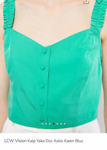 Yeşil  Salaş Midi büstiyer - Görsel 2