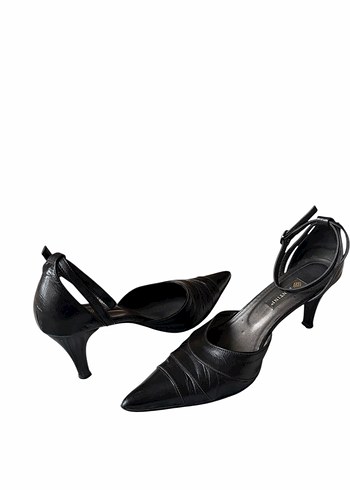 Klasik Siyah Stiletto Kadın Topuklu - Görsel 4