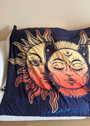 Bohem Güneş Desenli duvar halıs - Görsel 3