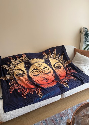 Bohem Güneş Desenli duvar halıs - Görsel 2