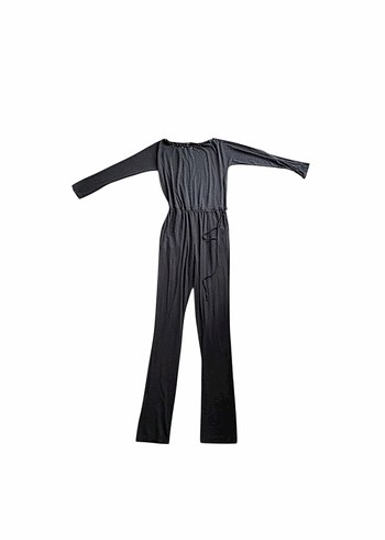 Siyah Kadın Uzun Kollu Tulum - Görsel 3