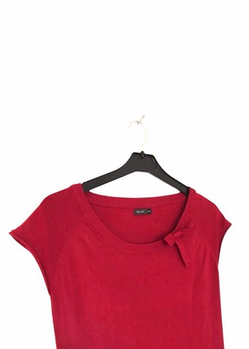 Henry Kırmızı fiyonklu Mini Elbise - Görsel 2