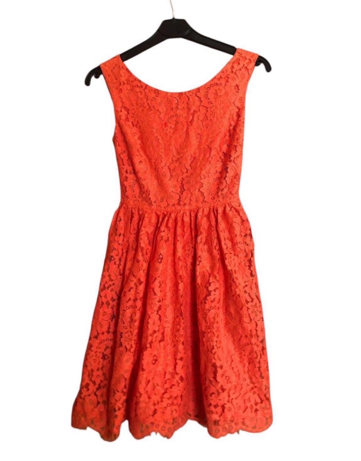 Forever newTuruncu Dantel Mini  Bohem Elbise - Görsel 3