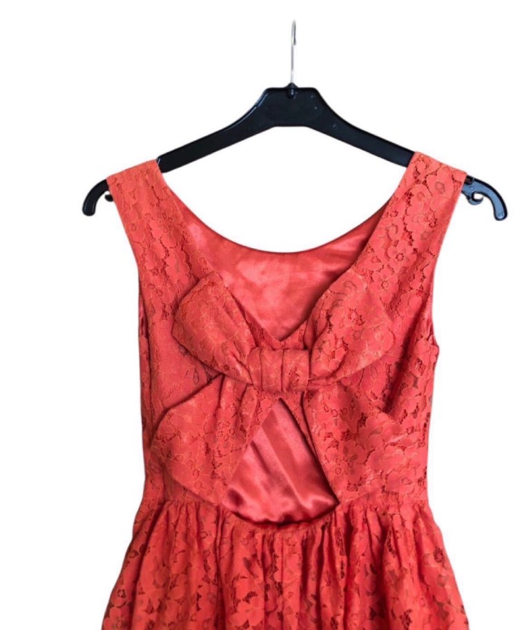 Forever newTuruncu Dantel Mini  Bohem Elbise - Görsel 4