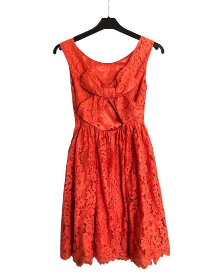 Forever newTuruncu Dantel Mini  Bohem Elbise - Görsel 2