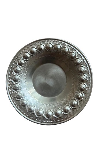 Gümüş Geleneksel Desensiz 6'lı Tabak Seti - Görsel 2