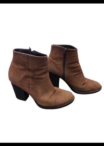 39 Beden Nine west Kahverengi Süet Kadın Topuklu Bot