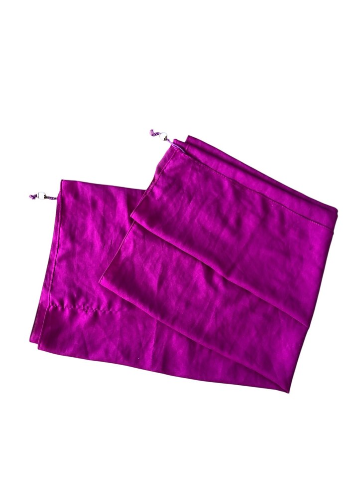 Mor Saten tül belden bağlamalı pareo - Görsel 2